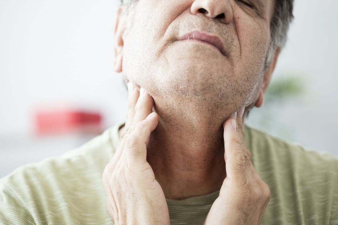 swollen lymph nodes as a cause of neck pain