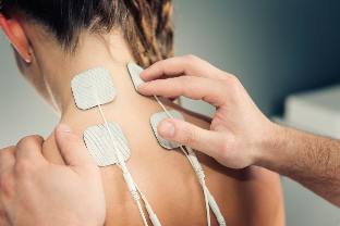 Iontophoresis for the treatment of osteochondrosis in the neck